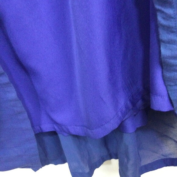 Judith March Embroidered Zigzag V-Neck Sleeveless Summer Maxi Dress Blue White S - Picture 8 of 10